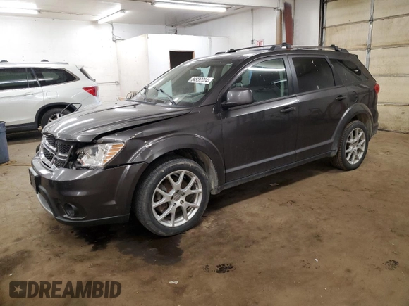 2015 Dodge Journey SXT with VIN 3C4PDCCG9FT722284, listed as a Copart auction lot 84937724 with 210,747 mi miles and Salvage title. Bid and sale history available at DreamBid. Image 1.