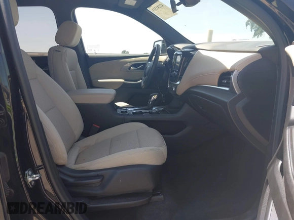 2022 Chevrolet Traverse LS with VIN 1GNERFKW3NJ183869, listed as a IAAI auction lot 42281313 with 55,316 mi miles and . Bid and sale history available at DreamBid. Image 5.