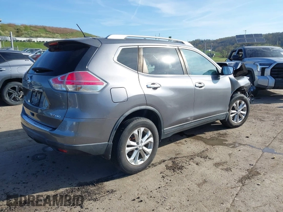 2016 Nissan Rogue SV with VIN KNMAT2MV3GP680555, listed as a IAAI auction lot 42032745 with 164,986 mi miles. Bid and sale history available at carsss.com. Image 4.