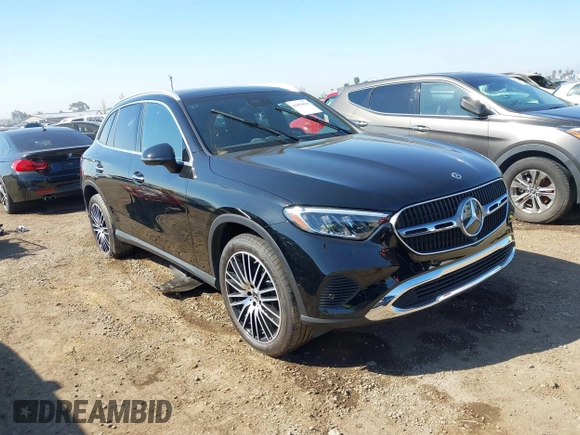 2024 Mercedes-Benz GLC 300 z VIN W1NKM4HB2RF190431, wystawiony jako IAAI lot #41859830 z przebiegiem 7 259 mil mil oraz . Historia ofert i sprzedaży dostępna na DreamBid. Obrazek 1.