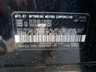 2015 Mitsubishi Lancer GT with VIN JA32U8FW1FU022502, listed as a Copart auction lot 43767115 with 72,726 mi miles and Clean Title. Bid and sale history available at carsss.com. Image 12.