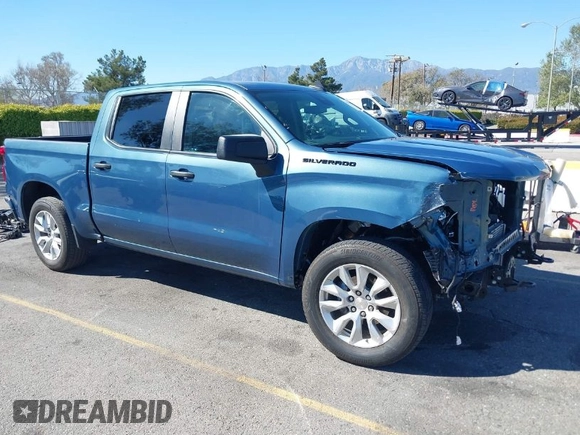 2024 Chevrolet Silverado 1500 Custom with VIN 3GCPABEK0RG293473, listed as a IAAI auction lot 41866907 with 21,266 mi miles and . Bid and sale history available at DreamBid. Image 1.