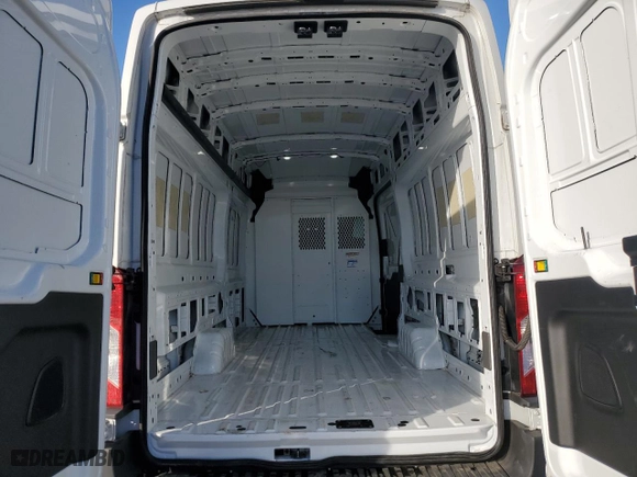 2023 Ford Transit Cargo Van with VIN 1FTBR3X80PKB02196, listed as a Copart auction lot 85529414 with 89,528 mi miles and Salvage Title. Bid and sale history available at carsss.com. Image 10.