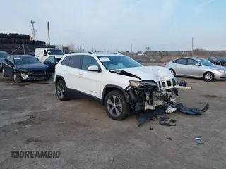 2019 Jeep Cherokee Limited with VIN 1C4PJMDX4KD382829, listed as a IAAI auction lot 41776102 with 53,188 mi miles. Bid and sale history available at carsss.com. Image 1.