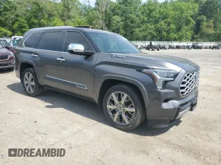 2023 Toyota Sequoia SR5 with VIN 7SVAAABA1PX007351, listed as a Copart auction lot 52858825 with 38,137 mi miles and Salvage Title. Bid and sale history available at carsss.com. Image 4.