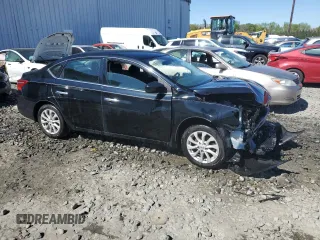 2019 Nissan Sentra S with VIN 3N1AB7AP0KY455414, listed as a Copart auction lot 55027795 with 64,714 mi miles and Salvage Title. Bid and sale history available at DreamBid. Image 4.