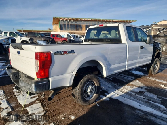 2021 Ford Super Duty F-250 SRW XL with VIN 1FT7X2BN7MED47932, listed as a Copart auction lot 82804414 with 0 mi miles and Salvage Title. Bid and sale history available at carsss.com. Image 3.