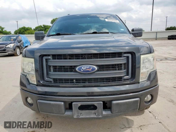 2014 Ford F-150 XL with VIN 1FTFX1CF0EFC92250, listed as a Copart auction lot 58959555 with 157,279 mi miles and Salvage title. Bid and sale history available at DreamBid. Image 5.