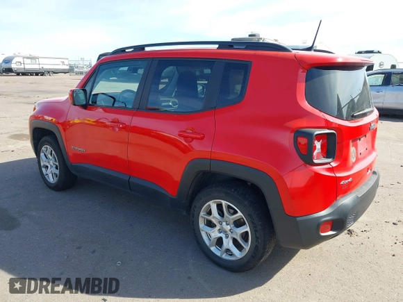 2018 Jeep Renegade Latitude with VIN ZACCJBBB3JPH98347, listed as a IAAI auction lot 40483552 with 56,993 mi miles and . Bid and sale history available at DreamBid. Image 3.