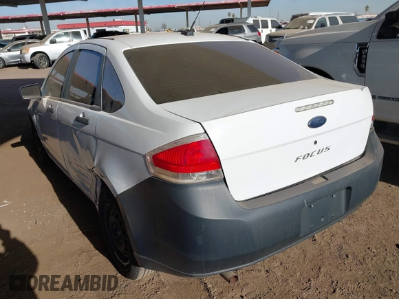 2008 Ford Focus S with VIN 1FAHP34N28W194115, listed as a IAAI auction lot 41540594 with 153,765 mi miles. Bid and sale history available at carsss.com. Image 3.