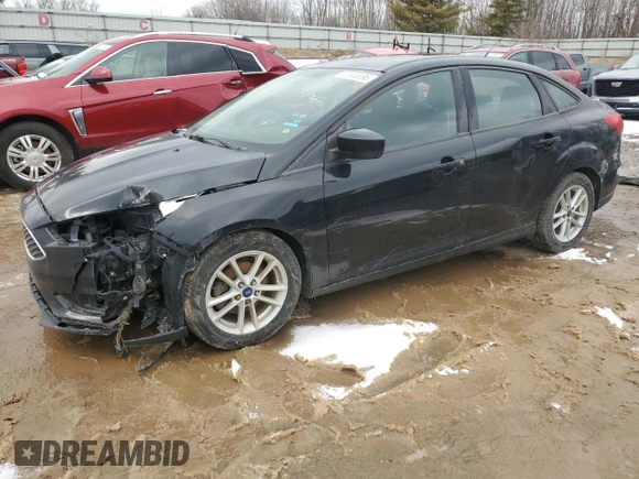 2018 Ford Focus SE z VIN 1FADP3F2XJL249158, wystawiony jako Copart lot #47930695 z przebiegiem 160 765 mil mil oraz Czysty tytuł • Clean title. Historia ofert i sprzedaży dostępna na DreamBid. Obrazek 1.