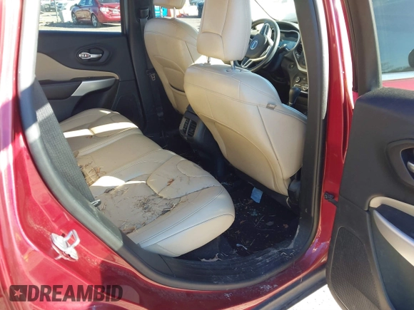 2017 Jeep Cherokee Limited with VIN 1C4PJLDBXHW661794, listed as a IAAI auction lot 40909038 with 109,609 mi miles. Bid and sale history available at carsss.com. Image 8.