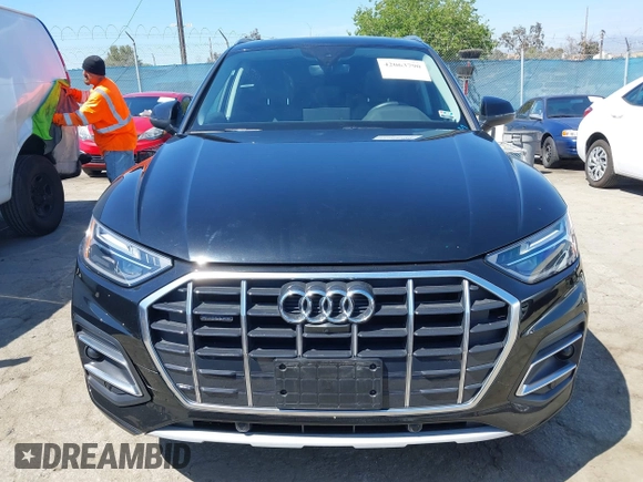 2021 Audi Q5 Premium Plus z VIN WA1BAAFY7M2114476, wystawiony jako IAAI lot #42063790 z przebiegiem 44 945 mil mil oraz . Historia ofert i sprzedaży dostępna na DreamBid. Obrazek 12.
