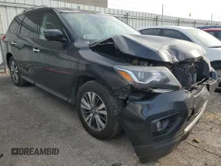 2018 Nissan Pathfinder SL with VIN 5N1DR2MN6JC632750, listed as a Copart auction lot 59013495 with 215,562 mi miles and Salvage title. Bid and sale history available at DreamBid. Image 4.
