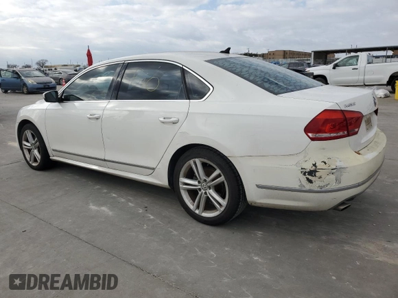 2013 Volkswagen Passat TDI SE with VIN 1VWBN7A33DC114796, listed as a Copart auction lot 86446374 with 111,820 mi miles and Clean Title. Bid and sale history available at carsss.com. Image 2.