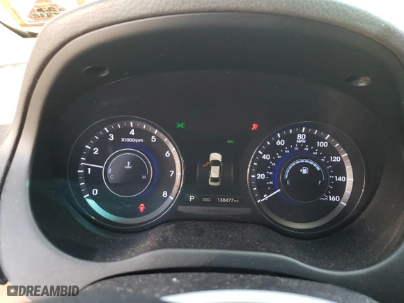 2014 Hyundai Azera Limited with VIN KMHFH4JG5EA385767, listed as a Copart auction lot 54288435 with 138,477 mi miles and Clean Title. Bid and sale history available at carsss.com. Image 9.