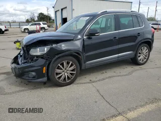 2012 Volkswagen Tiguan SE with VIN WVGAV7AX2CW535869, listed as a Copart auction lot 50589445 with 114,978 mi miles and Salvage Title. Bid and sale history available at DreamBid. Image 1.