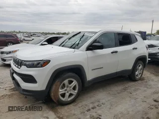 2023 Jeep Compass Sport с VIN 3C4NJDAN0PT569903, выставлен на аукционе Copart как лот 53154035 с пробегом 30 060 миль миль и Списание • Salvage title. История ставок и продаж доступна на DreamBid. Изображение 1.