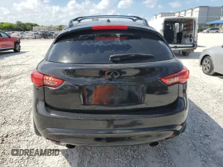 2014 Infiniti QX70 z VIN JN8CS1MU4EM451883, wystawiony jako Copart lot #61744725 z przebiegiem 60 393 mil mil oraz Czysty tytuł • Clean title. Historia ofert i sprzedaży dostępna na DreamBid. Obrazek 6.