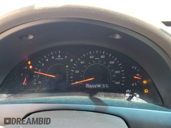 2009 Toyota Camry with VIN 4T1BE46K39U813893, listed as a Copart auction lot 53608825 with 209,225 mi miles and Salvage Title. Bid and sale history available at DreamBid. Image 9.