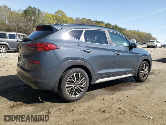 2020 Hyundai Tucson Sport with VIN KM8J33AL3LU237533, listed as a Copart auction lot 50184365 with 81,604 mi miles and Salvage title. Bid and sale history available at DreamBid. Image 3.