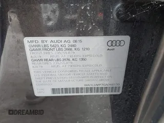 2016 Audi Q5 Premium Plus with VIN WA1L2AFP7GA048370, listed as a IAAI auction lot 42256785 with 112,489 mi miles and . Bid and sale history available at DreamBid. Image 9.