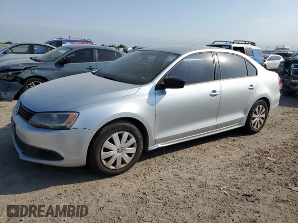 2014 Volkswagen Jetta Sedan S with VIN 3VW2K7AJ9EM218054, listed as a Copart auction lot 53124035 with 172,409 mi miles and Clean Title. Bid and sale history available at carsss.com. Image 1.