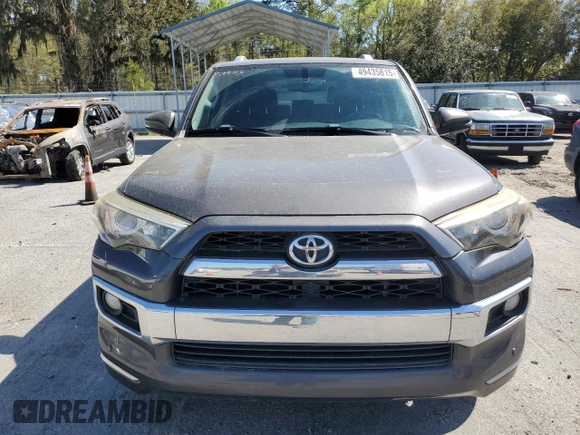 2014 Toyota 4Runner Limited with VIN JTEBU5JR9E5178275, listed as a Copart auction lot 49435815 with 160,367 mi miles and Salvage Title. Bid and sale history available at carsss.com. Image 5.