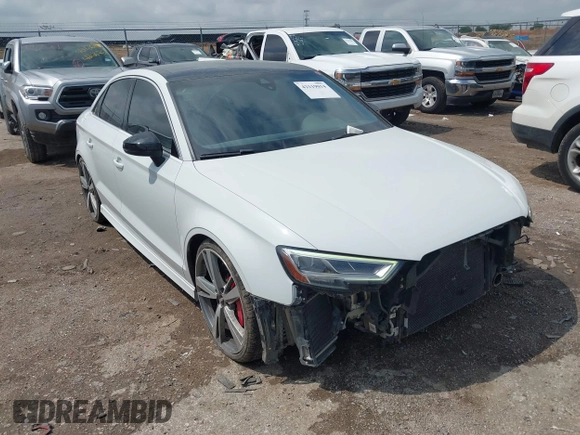 2019 Audi RS 3 with VIN WUABWGFF3KA907627, listed as a IAAI auction lot 42119014 with 38,651 mi miles and . Bid and sale history available at DreamBid. Image 1.