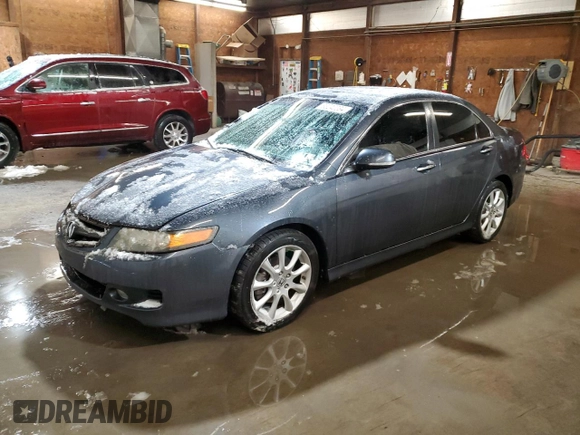2007 Acura TSX w/Navigation with VIN JH4CL959X7C019694, listed as a Copart auction lot 83245584 with 199,386 mi miles and Salvage title. Bid and sale history available at DreamBid. Image 1.