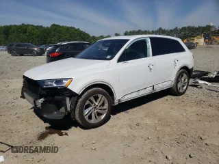 2021 Audi Q7 Premium with VIN WA1AXAF74MD022604, listed as a Copart auction lot 59403204 with 87,423 mi miles and Salvage Title. Bid and sale history available at carsss.com. Image 1.