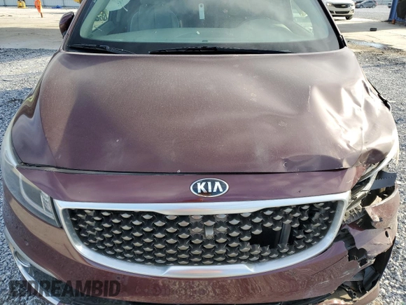 2016 Kia Sedona SX-L with VIN KNDME5C18G6145637, listed as a Copart auction lot 46602575 with 158,177 mi miles and Salvage Title. Bid and sale history available at carsss.com. Image 14.