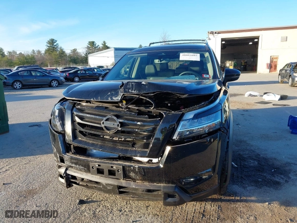 2024 Nissan Pathfinder SL with VIN 5N1DR3CC9RC219030, listed as a IAAI auction lot 40865085 with 1,173 mi miles. Bid and sale history available at carsss.com. Image 6.