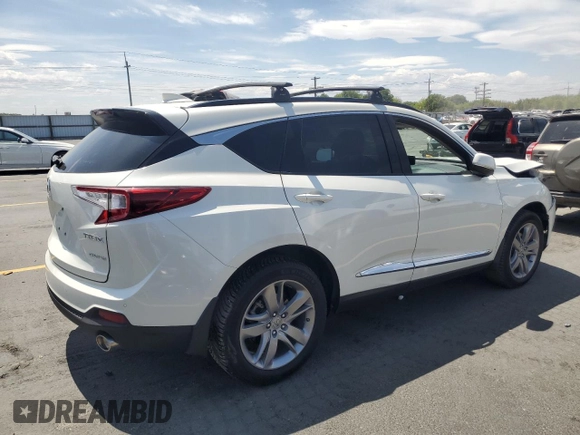 2019 Acura RDX Advance with VIN 5J8TC2H72KL015037, listed as a Copart auction lot 62401115 with Not provided miles and Salvage title. Bid and sale history available at DreamBid. Image 3.