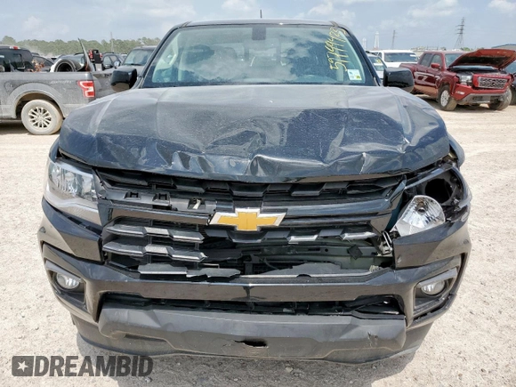 2022 Chevrolet Colorado 2WD LT with VIN 1GCGSCEN9N1248375, listed as a Copart auction lot 59749425 with 65,608 mi miles and Salvage title. Bid and sale history available at DreamBid. Image 5.