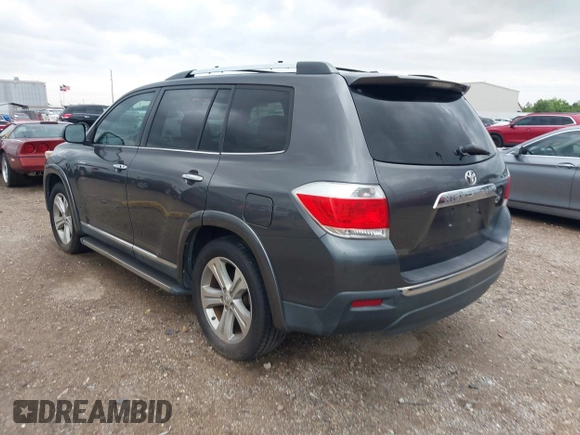 2012 Toyota Highlander Limited with VIN 5TDYK3EH8CS078315, listed as a IAAI auction lot 42168451 with 104,133 mi miles and . Bid and sale history available at DreamBid. Image 3.
