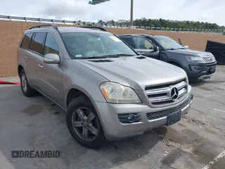 2007 Mercedes-Benz GL-Class with VIN 4JGBF71E77A144610, listed as a IAAI auction lot 41465171 with 149,504 mi miles. Bid and sale history available at carsss.com. Image 1.