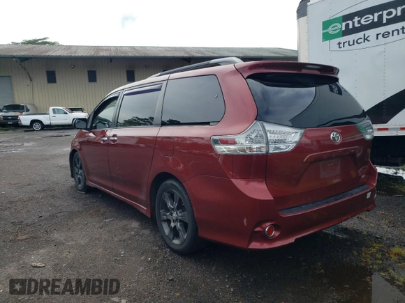 2016 Toyota Sienna SE with VIN 5TDXK3DC6GS737502, listed as a Copart auction lot 57361275 with 110,512 mi miles and Salvage title. Bid and sale history available at DreamBid. Image 2.