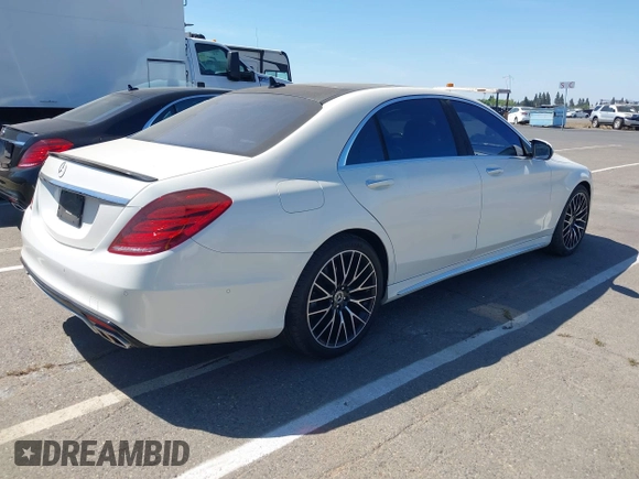 2015 Mercedes-Benz S 550 with VIN WDDUG8CBXFA185479, listed as a IAAI auction lot 42238690 with 120,552 mi miles and . Bid and sale history available at carsss.com. Image 4.