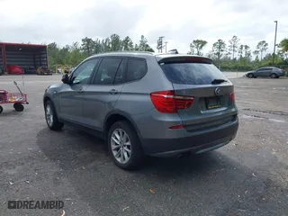 2013 BMW X3 xDrive28i with VIN 5UXWX9C57D0A13000, listed as a IAAI auction lot 41070011 with 126,246 mi miles. Bid and sale history available at carsss.com. Image 3.