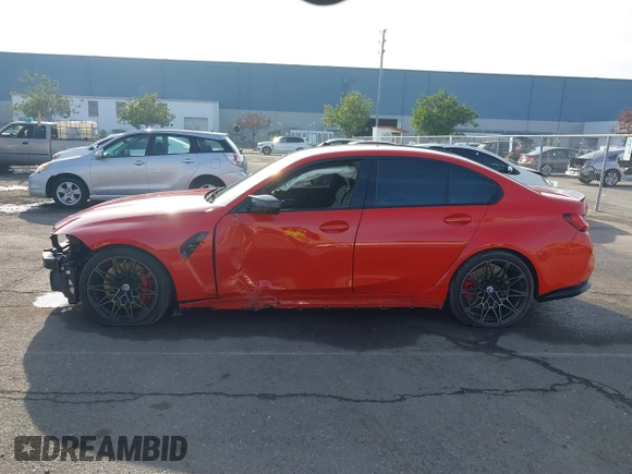 2023 BMW M3 Competition xDrive with VIN WBS43AY09PFP04541, listed as a IAAI auction lot 41140882 with 39,330 mi miles and . Bid and sale history available at DreamBid. Image 14.