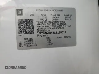 2020 Cadillac XT5 Luxury FWD z VIN 1GYKNAR45LZ188014, wystawiony jako Copart lot #79583434 z przebiegiem 40 043 mil mil oraz Szkoda całkowita • Salvage title. Historia ofert i sprzedaży dostępna na DreamBid. Obrazek 13.