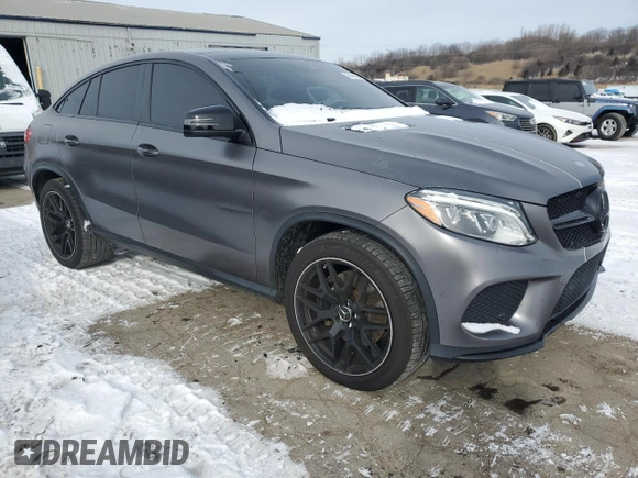 2017 Mercedes-Benz GLE 43 AMG with VIN 4JGED6EB7HA073567, listed as a Copart auction lot 45464855 with 130,254 mi miles and Clean title. Bid and sale history available at DreamBid. Image 4.
