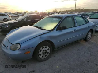 1997 Ford Taurus G with VIN 1FALP51U8VA192556, listed as a Copart auction lot 77604464 with 114,830 mi miles and Salvage Title. Bid and sale history available at carsss.com. Image 1.