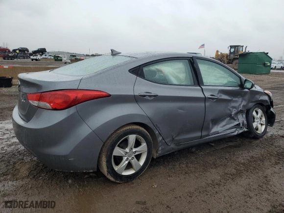 2012 Hyundai Elantra GLS with VIN 5NPDH4AE8CH104643, listed as a Copart auction lot 47865775 with 58,247 mi miles and Salvage Title. Bid and sale history available at carsss.com. Image 3.