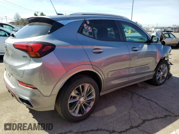 2023 Buick Encore GX Select with VIN KL4MMESL2PB086978, listed as a Copart auction lot 49974395 with 14,454 mi miles and Salvage title. Bid and sale history available at DreamBid. Image 3.