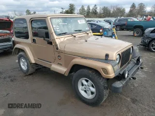 1999 Jeep Wrangler Sahara with VIN 1J4FY49S7XP468754, listed as a Copart auction lot 44618515 with 181,922 mi miles and Salvage Title. Bid and sale history available at carsss.com. Image 4.