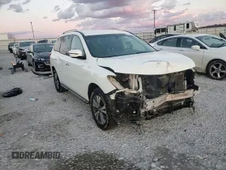 2017 Nissan Pathfinder SV z VIN 5N1DR2MN2HC674116, wystawiony jako Copart lot #47123475 z przebiegiem 133 928 mil mil oraz Szkoda całkowita • Salvage title. Historia ofert i sprzedaży dostępna na DreamBid. Obrazek 12.