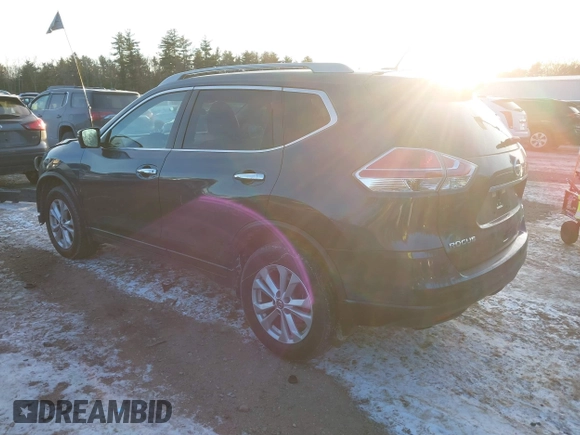 2014 Nissan Rogue S with VIN 5N1AT2MV5EC775196, listed as a IAAI auction lot 41437313 with 130,041 mi miles. Bid and sale history available at carsss.com. Image 3.
