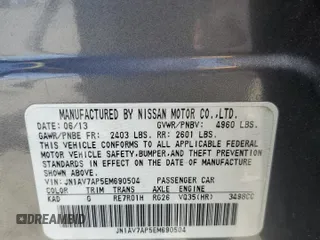 2014 Infiniti Q50 Hybrid Premium with VIN JN1AV7AP5EM690504, listed as a Copart auction lot 55511065 with 79,307 mi miles and Salvage title. Bid and sale history available at DreamBid. Image 13.